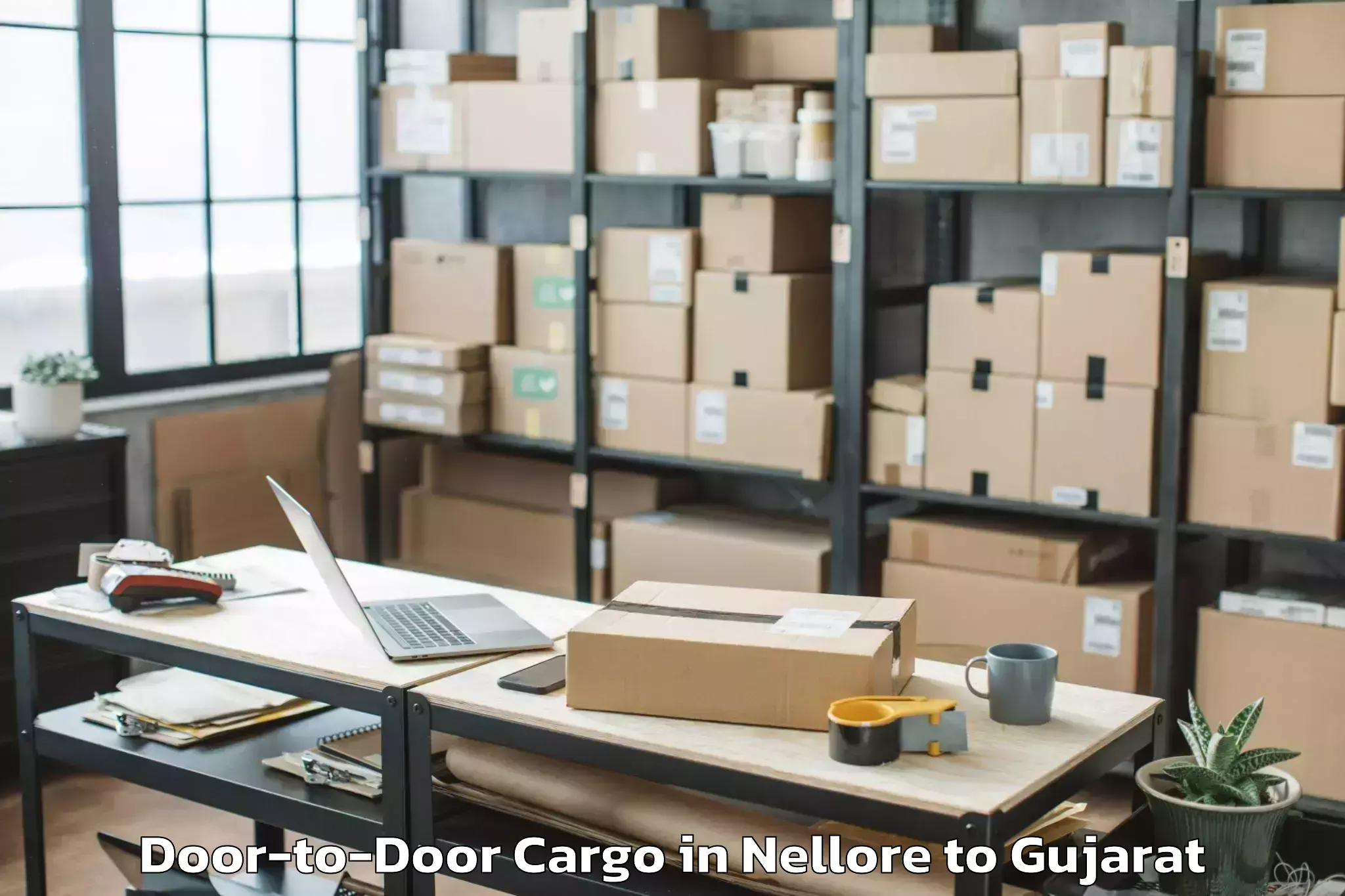 Book Nellore to Visavadar Door To Door Cargo Online